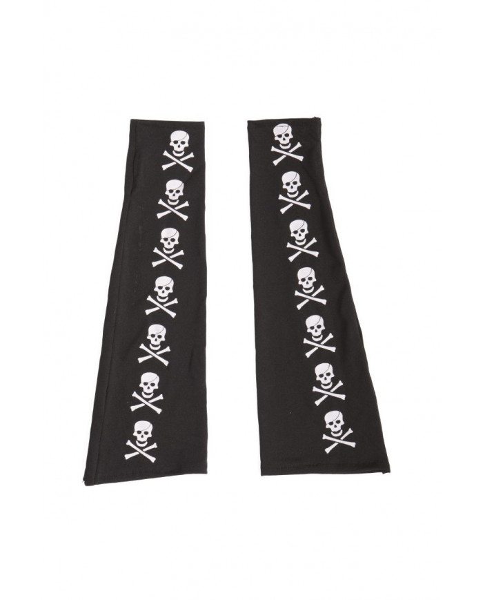 Black sleeves with skulls, length cm.4, suitable for completing