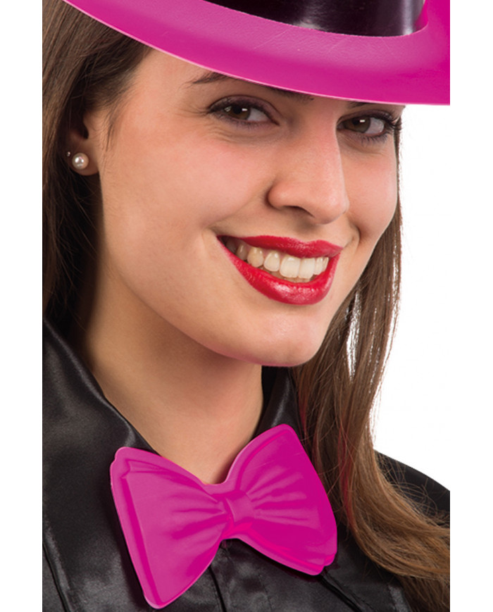 Plastic papillon in assorted fluorescent colors: green, orange