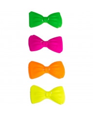 Papillon in plastica assortito nei colori fluorescenti: verde