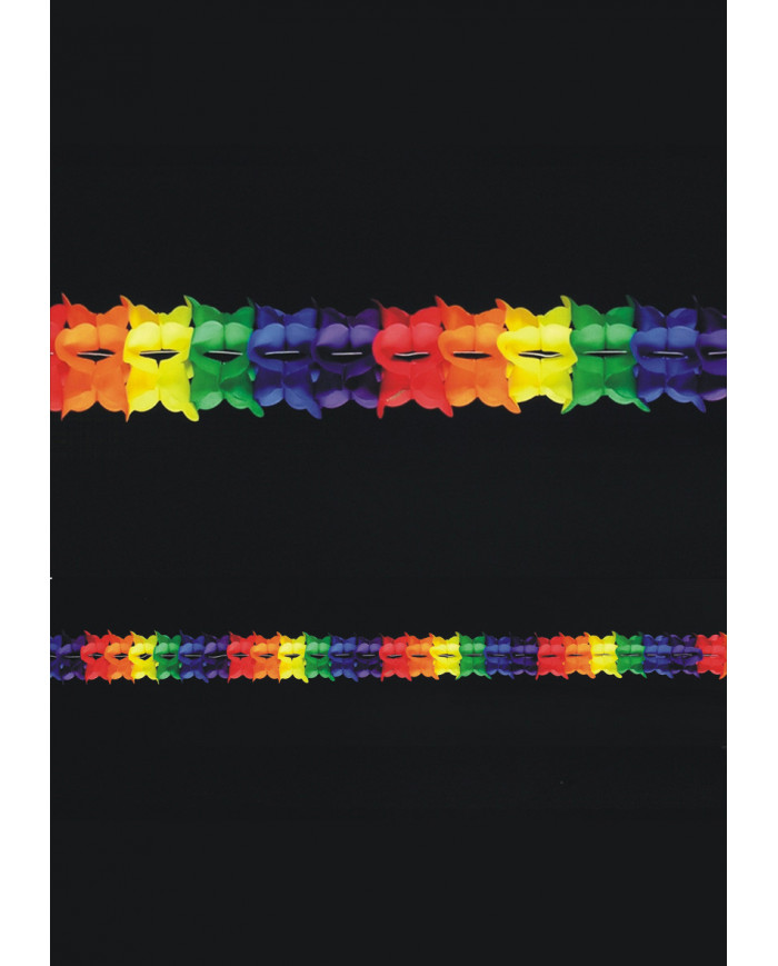 Festone in carta colorata, lunghezza mt.4, ideale per le tue