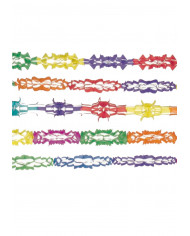 5 festoni in carta lunghi mt. 4 in colori e modelli assortiti. 5 festoni in carta lunghi mt. 4 in colori e modelli assortiti.