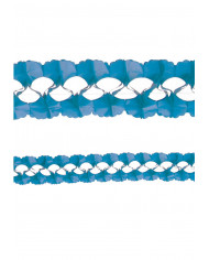 Festone da appendre, realizzato in carta blu, lunghezza mt. 4. Festone da appendre, realizzato in carta blu, lunghezza mt. 4.
