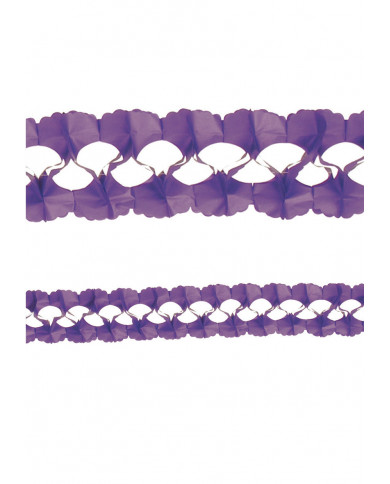 Guirlande violette, longueur 4 m environ dans une pochette avec carte Guirlande violette, longueur 4 m environ dans une pochette avec carte