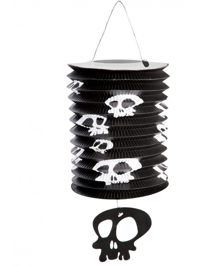 Black Lantern With Skulls Cm 15X30 In Pbh