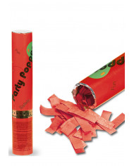 Konfettikanone druckluftbetrieben rot H. ca. 30 cm in Aussteller
