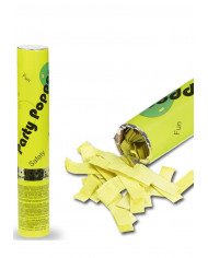 Konfettikanone druckluftbetrieben gelb H. ca. 30 cm in Aussteller