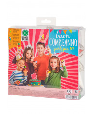 Birthday Party Set (5 Hats+5Crowns+1 Garland+10 Blowouts,10 Balloons) Birthday Party Set (5 Hats+5Crowns+1 Garland+10 Blowouts,10 Balloons)