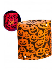 Lámpara lum. con calabazas (pilas incluidas) de unos 14 cm de alto en