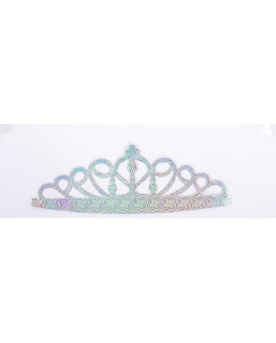 6 metallized silver crowns, perfect as a gadget at Birthday and 6 metallized silver crowns, perfect as a gadget at Birthday and