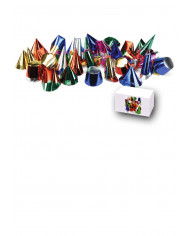 100 sombreros pequeños de papel metalizado de unos 5/9 cm de alto de 100 sombreros pequeños de papel metalizado de unos 5/9 cm de alto de