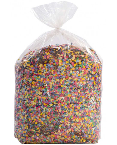 Bolsa de confeti multicolor lujo de unos 10 kg con etiqueta