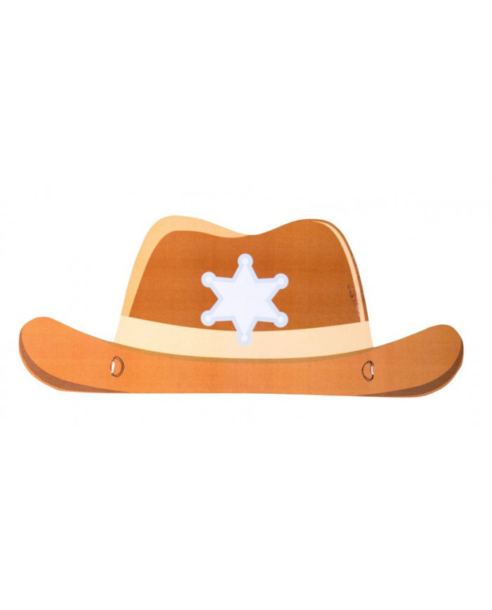 6 paper cow boy headpieces, perfect as gadgets at Birthday and