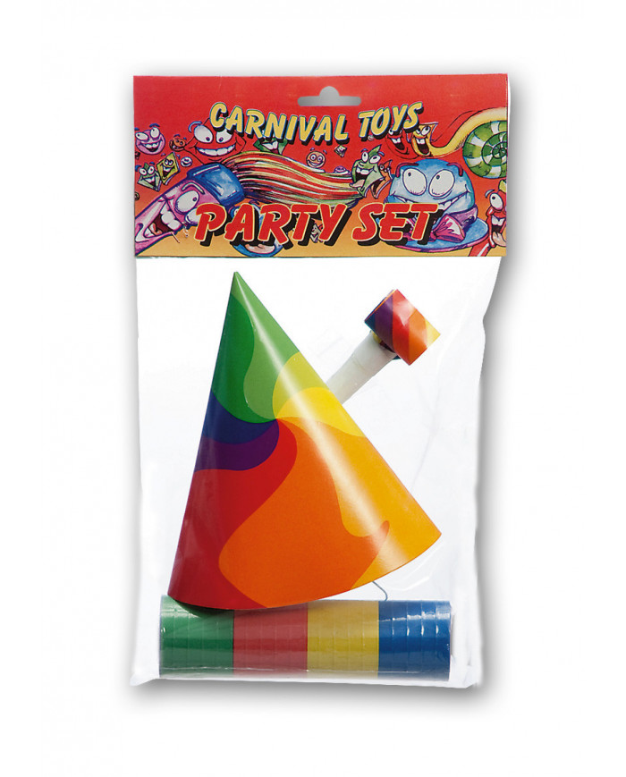 Party Set (1 Streamer, 1 Hat, 1 Blowout) In Pbh