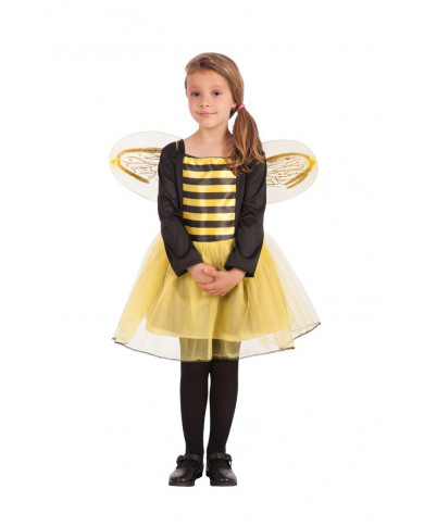 Bee costume for kid with taffetas, veil and stretch fabric Bee costume for kid with taffetas, veil and stretch fabric