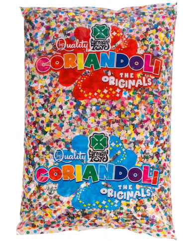 Confettis multi-couleurs 1 000 g environ dans une pochette Confettis multi-couleurs 1 000 g environ dans une pochette