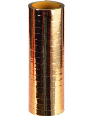 Gold metallized wrapped streamer, 18 rolls, mm.7, mt.4. Ideal