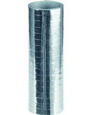 Silver metallized wrapped streamer, 18 rolls, mm.7, mt.4. Ideal Silver metallized wrapped streamer, 18 rolls, mm.7, mt.4. Ideal