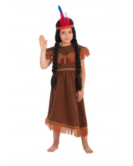 Costume da indiana pellerossa per bambina. composto da abito Costume da indiana pellerossa per bambina. composto da abito