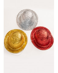 3 Glitter Mini-Hats In Pbh