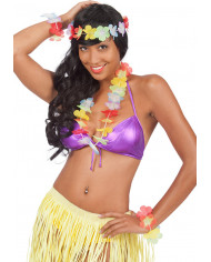 Hawaii Set (Headpiece, Necklace, 2 Bracelets) W/Header Hawaii Set (Headpiece, Necklace, 2 Bracelets) W/Header