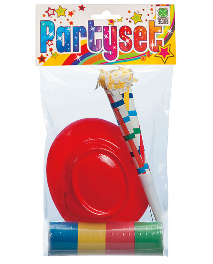 Party Set (Hat+Horn+Streamers) In Pbh Party Set (Hat+Horn+Streamers) In Pbh