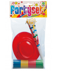 Party Set (Hat+Horn+Streamers) In Pbh Party Set (Hat+Horn+Streamers) In Pbh