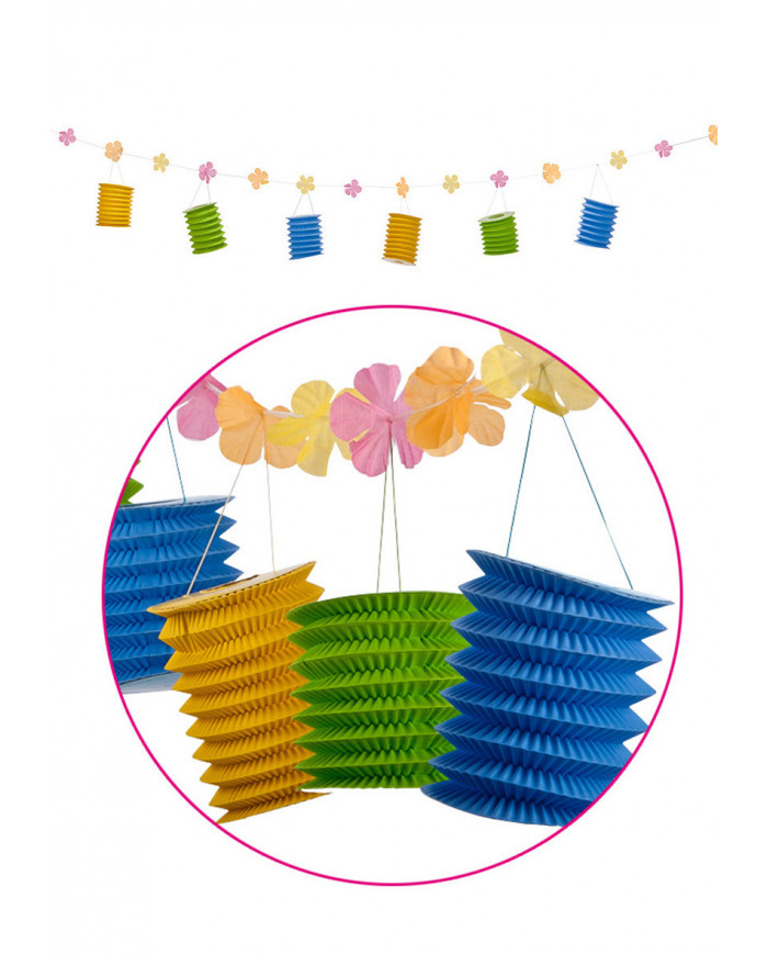 Hawaii Garland Cm 280 W/6 Lanterns In Pbh