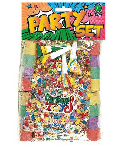 Party Set (4 Streamers,4 Confettis,4 Blowouts) In Pbh