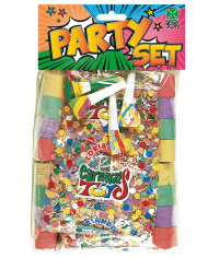 Party Set (4 Streamers,4 Confettis,4 Blowouts) In Pbh Party Set (4 Streamers,4 Confettis,4 Blowouts) In Pbh