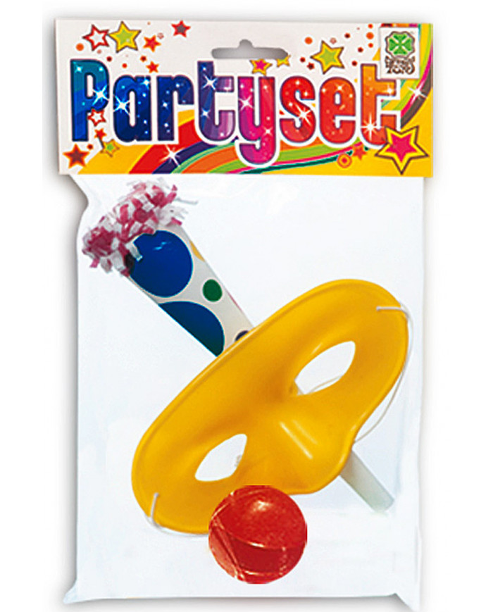 Kit consisting of a nose, a trumpet and a mask, ideal as a
