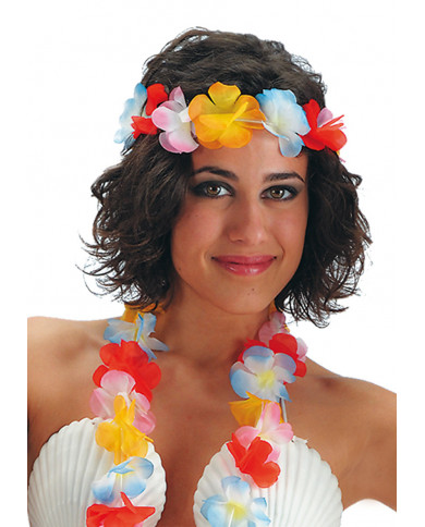Fabric Flower Crown W/Header Fabric Flower Crown W/Header