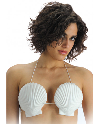 Soutien-gorge coquillages dans une pochette avec carte d’en-tête Soutien-gorge coquillages dans une pochette avec carte d’en-tête