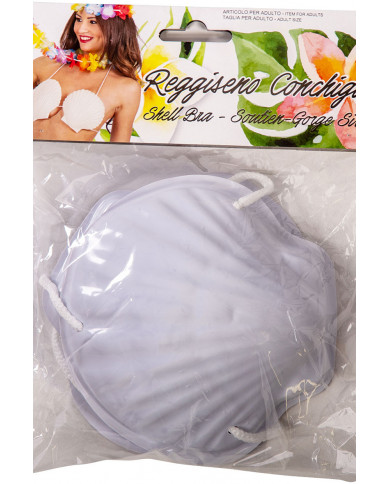 Soutien-gorge coquillages dans une pochette avec carte d’en-tête Soutien-gorge coquillages dans une pochette avec carte d’en-tête