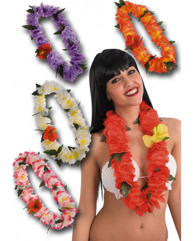 Hawaii Necklace W/Header, Ass.Col. Hawaii Necklace W/Header, Ass.Col.