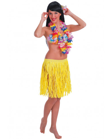Fluo Yellow Hawaii Skirt In Paper, Cm.45 In Pbh Fluo Yellow Hawaii Skirt In Paper, Cm.45 In Pbh