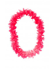 Hawaiian necklace with fluo pink flowers, a cheery accessory Hawaiian necklace with fluo pink flowers, a cheery accessory