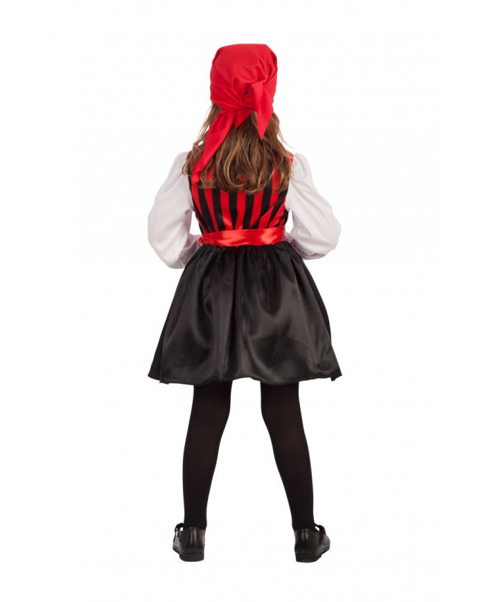 Pirate costume for kid with stretch fabric and taffetas dress Pirate costume for kid with stretch fabric and taffetas dress