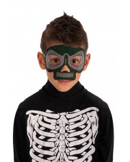Plastic skeleton mask for children which glows in the dark, for