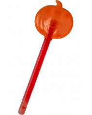 Orange wand with pumpkin in plastic which glows in the dark