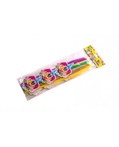 6 colorful straws for a great style birthday party!