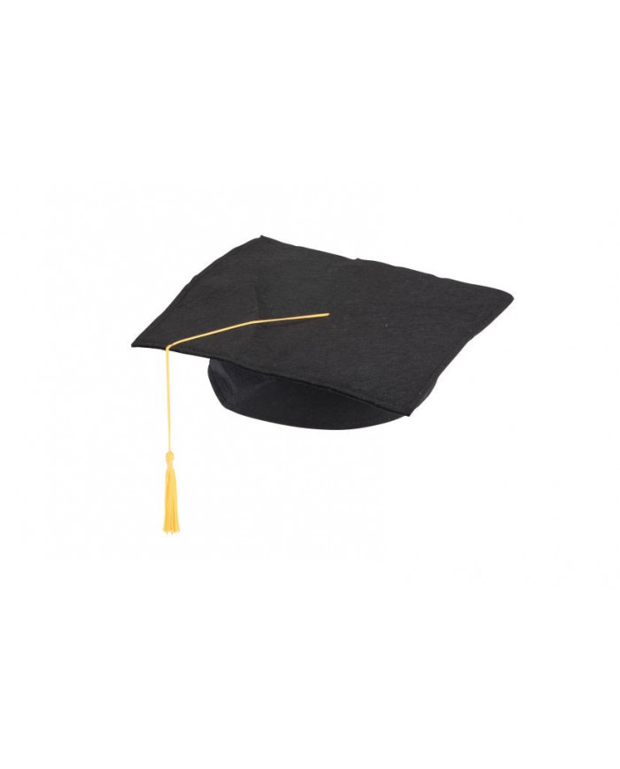 Graduated black hat in fabric, to celebrate in the best way Graduated black hat in fabric, to celebrate in the best way