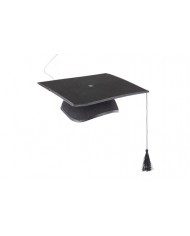 Graduated black hat in felt, to celebrate in the best way, one Graduated black hat in felt, to celebrate in the best way, one
