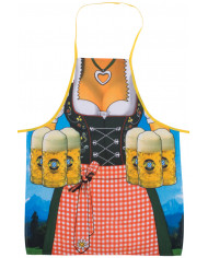 Bavarian apron for woman, easy to fix thanks to the two laces. Bavarian apron for woman, easy to fix thanks to the two laces.