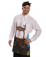 Bavarian apron for man, easy to fix thanks to the two laces. Bavarian apron for man, easy to fix thanks to the two laces.