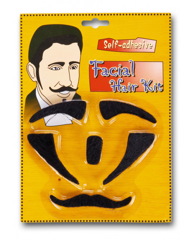 Un set completo di accessori da travestimento, per un uomo che