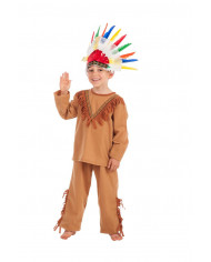Indian costume for kid with velvet jacket and trousers
