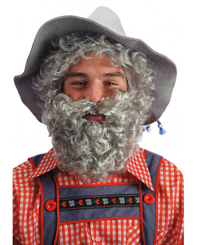 Barbe grise, longueur 18 cm environ dans une pochette avec crochet Barbe grise, longueur 18 cm environ dans une pochette avec crochet