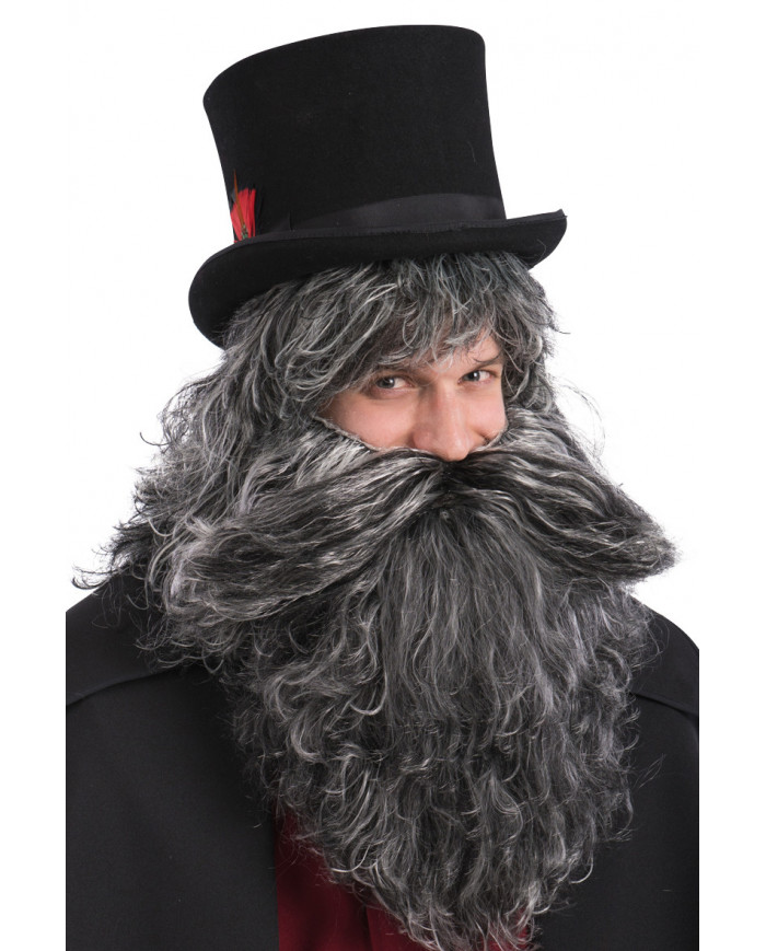 Barba entrecana de unos 40 cm de largo en bolsa con gancho