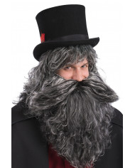 Grizzled Beard In Pb Length Cm.40