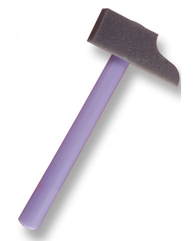 Hammer aus Schaumgummi L. ca. 38x23 cm mit Pappschild/Etikett